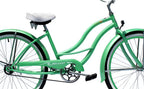 Micargi TAHITI-F-MGRN 26 in. Tahiti Women's Beach Cruiser Bicycle, Mint Green &amp; Mint Green