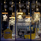 ZMDZA LED Night Light Hanging Christmas Lights Fairy Lights Santa Claus Lamp with Suction for Door Window Holiday Decoration Outdoor