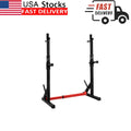 Multi-Function Barbell Rack, larCapacity Fitness Adjustable Dip Stand Squat Rack Dipping Station for Weight Lifting, Bench Press, Squat, Home Gym-2021 Upgraded