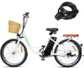 City Electric Bike for Women, 22"  250W Elegance City Ebike for Adults Female Electric Bicycle with 36V 10Ah Lithium Battery