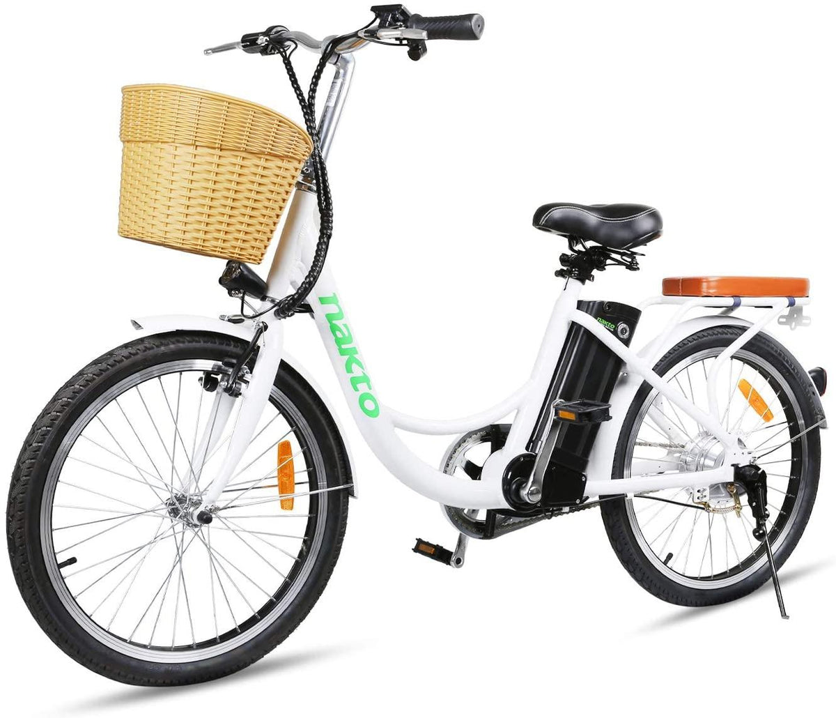 City Electric Bike for Women, 22"  250W Elegance City Ebike for Adults Female Electric Bicycle with 36V 10Ah Lithium Battery