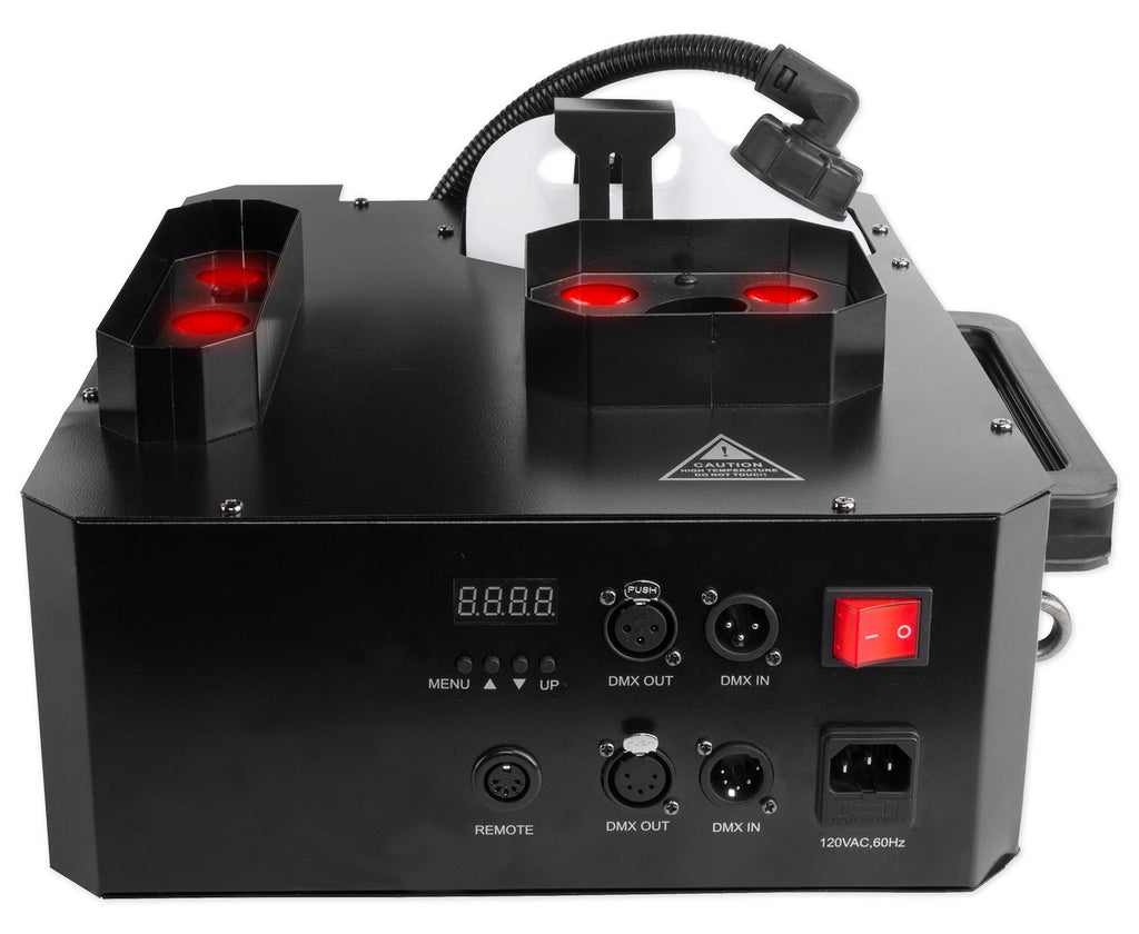 Chauvet DJ GEYSER P7 Fog Machine Fogger, RGBA+UV LED+384 Ch DMX Controller