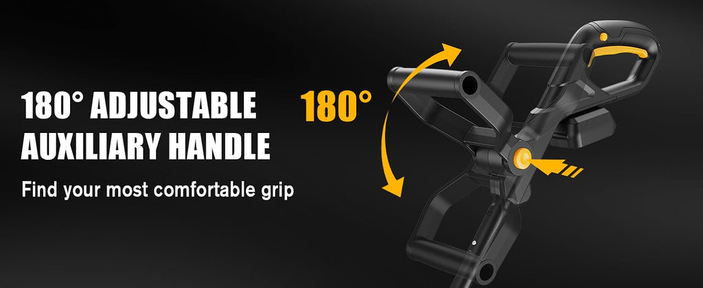 3 in 1 Cordless Weed Eater Compatible with DEWALT 20V MAX Battery,12-Inch String Trimmer Edger &amp; Mini Mower, 8500RPM Auto Feed Weed Wacker w/Adjustable Handle (Tool Only)