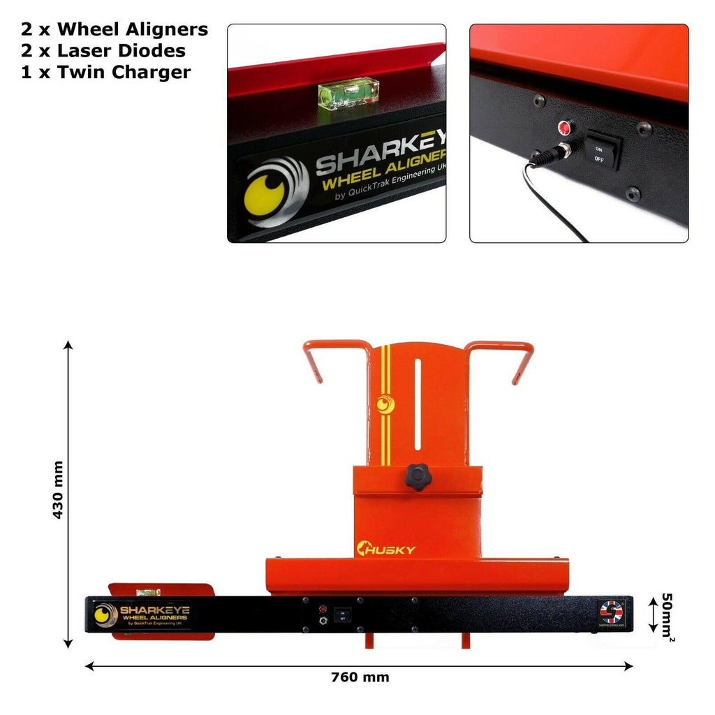 SharkEye Husky 2 Wheel Alignment System. Laser. HU2WLA. Made in Sheffield UK