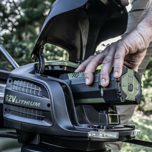 62-Volt Cordless 3-in-1 High Wheel Push Walk Behind Mower Cutting Width 22 in