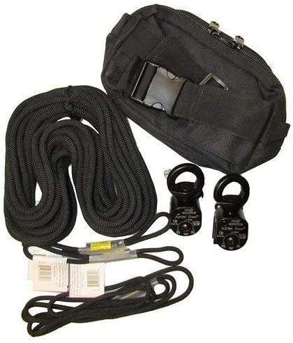 Rock Exotica Aztek Pulley Kit (1-Aztek Pulley Set, 1-Aztek Rope Set, 1-Aztek Bag) Black