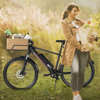 Casulo Electric Mountain Bike 26'' Road Touring Bikes for Adult, Electric Commuter Bicycle for Men, 350W Treke-Bike Bicycle for Adult Hybrid Road e Bike with 36V/10.4Ah Removable Battery