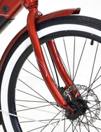 Kent Red 26" 350w Electric Pedal Assist Cruiser Style Bike, E-Bike with Removable 36V 10.4Ah Lithium-Ion Battery, Electric Bicycle
