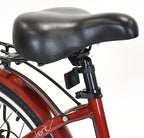 Kent Red 26" 350w Electric Pedal Assist Cruiser Style Bike, E-Bike with Removable 36V 10.4Ah Lithium-Ion Battery, Electric Bicycle