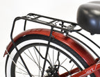 Kent Red 26" 350w Electric Pedal Assist Cruiser Style Bike, E-Bike with Removable 36V 10.4Ah Lithium-Ion Battery, Electric Bicycle