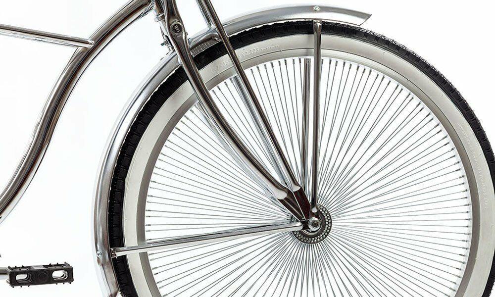Micargi Cougar GTS, Chrome Men's 26 In. Beach Cruiser Bike