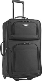 Amsterdam Expandable Rolling Upright Luggage, Gray, 4-Piece Set