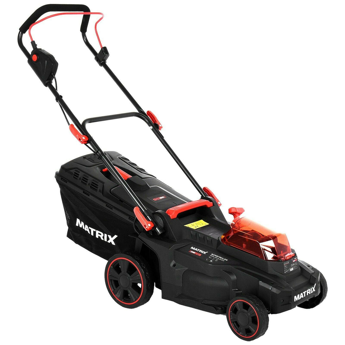 40V 16 Inch Cordless Twin Force Lawn Mower, 2x4Ah Batteries With Charger Includ