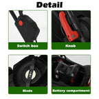 40V 16 Inch Cordless Twin Force Lawn Mower, 2x4Ah Batteries With Charger Includ