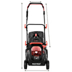 40V 16 Inch Cordless Twin Force Lawn Mower, 2x4Ah Batteries With Charger Includ