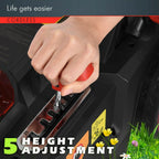 40V 16 Inch Cordless Twin Force Lawn Mower, 2x4Ah Batteries With Charger Includ