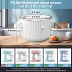 Ice Cream Maker & Shaved Ice Attachment for Kitchen aid Mixer,  Accessories Set Includes Shaved Ice Machine with 8 Ice Molds and Ice Cream Gelato Maker for 4.5 Qt & Larger Stand Mixers