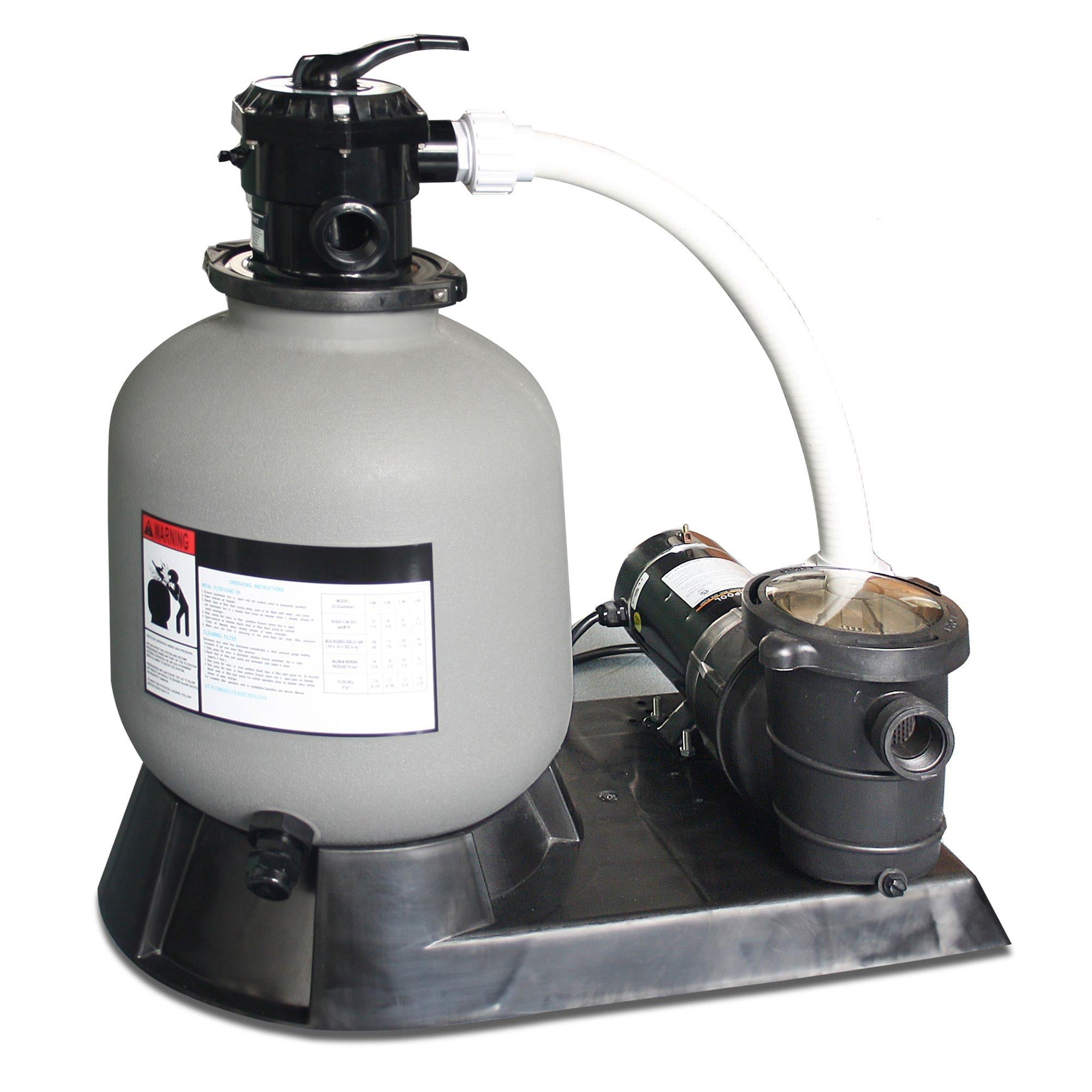 swimline 2.0 hp 24 inch sand filtration system pump for above ground pools