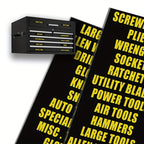 Organize Your Toolbox in Style: 36pcs/set Tool Box Label Decal Sticker Set