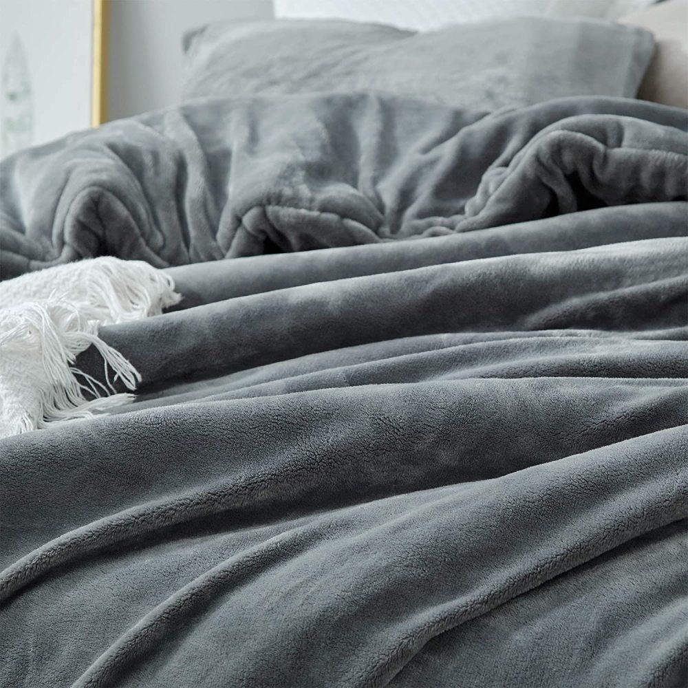 Byourbed Coma Inducer Oversized Queen Comforter - The Original Plush - Steel Gray