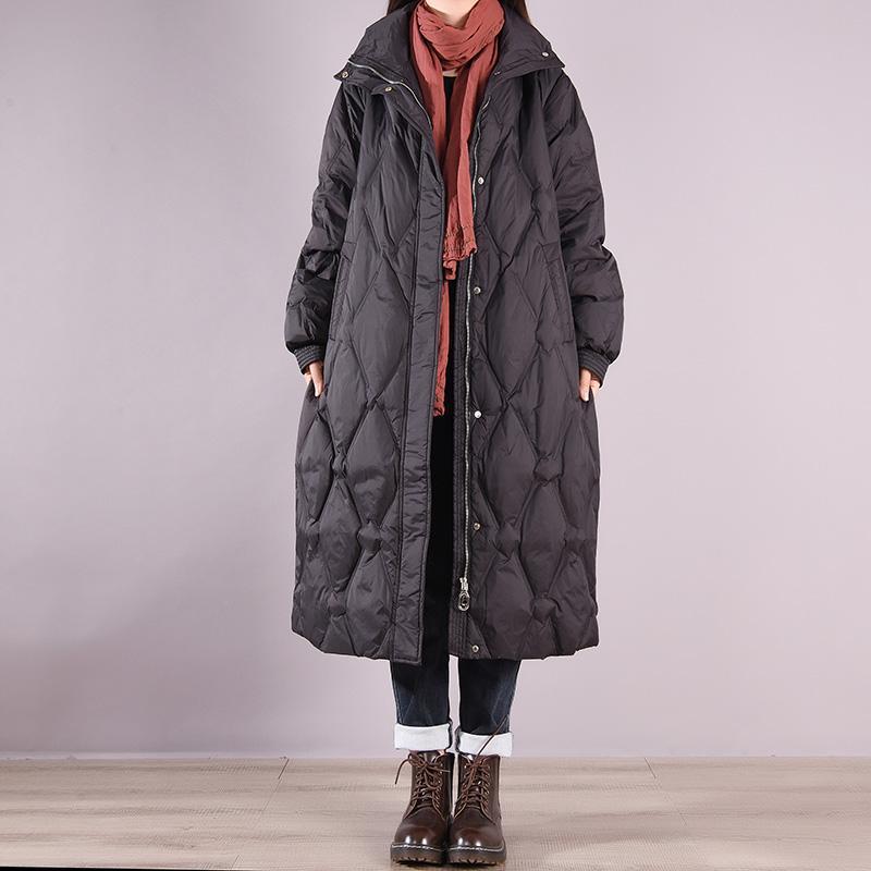 winter thick casual long duck down coat