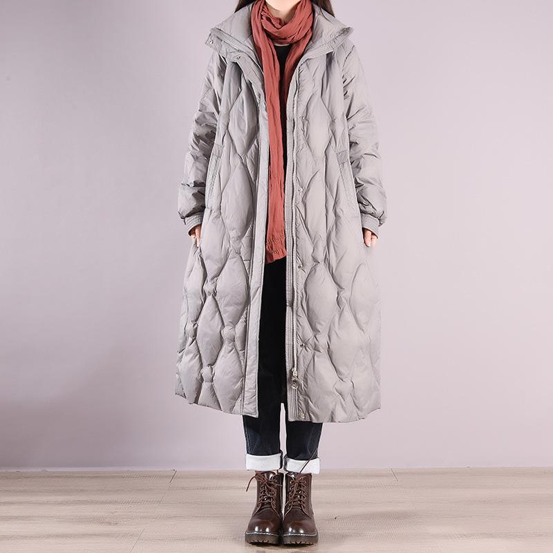 winter thick casual long duck down coat