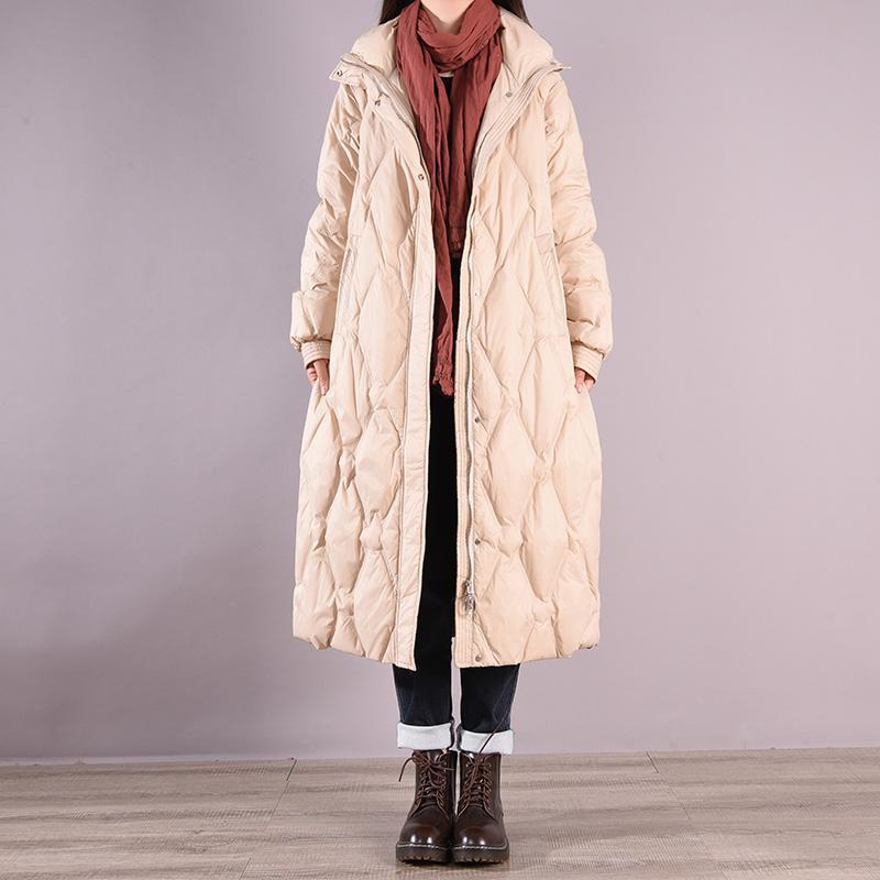 winter thick casual long duck down coat