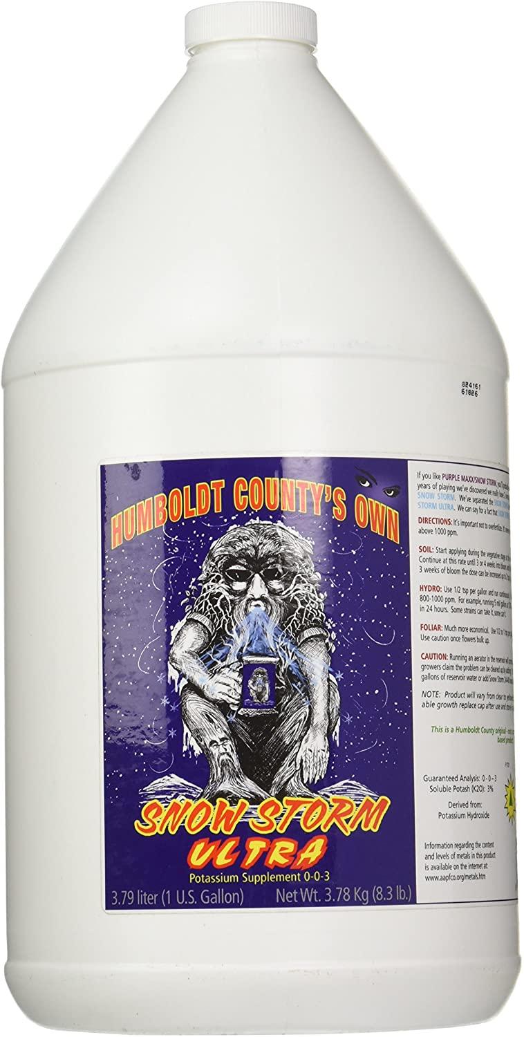emerald triangle etssgal snow storm ultra, 1 gal nutrient, 1 gallon, white