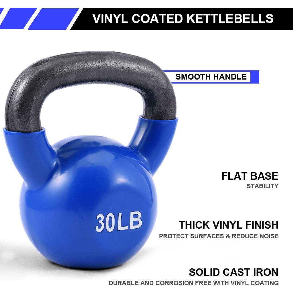 1PC 30LBS Kettlebells Exercise Kettlebell,Weight Training Workout Gear