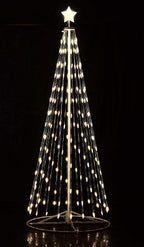 192″ (16' Ft.) Outdoor Warm White LED Cone Tree with Wireless Remote, 61508