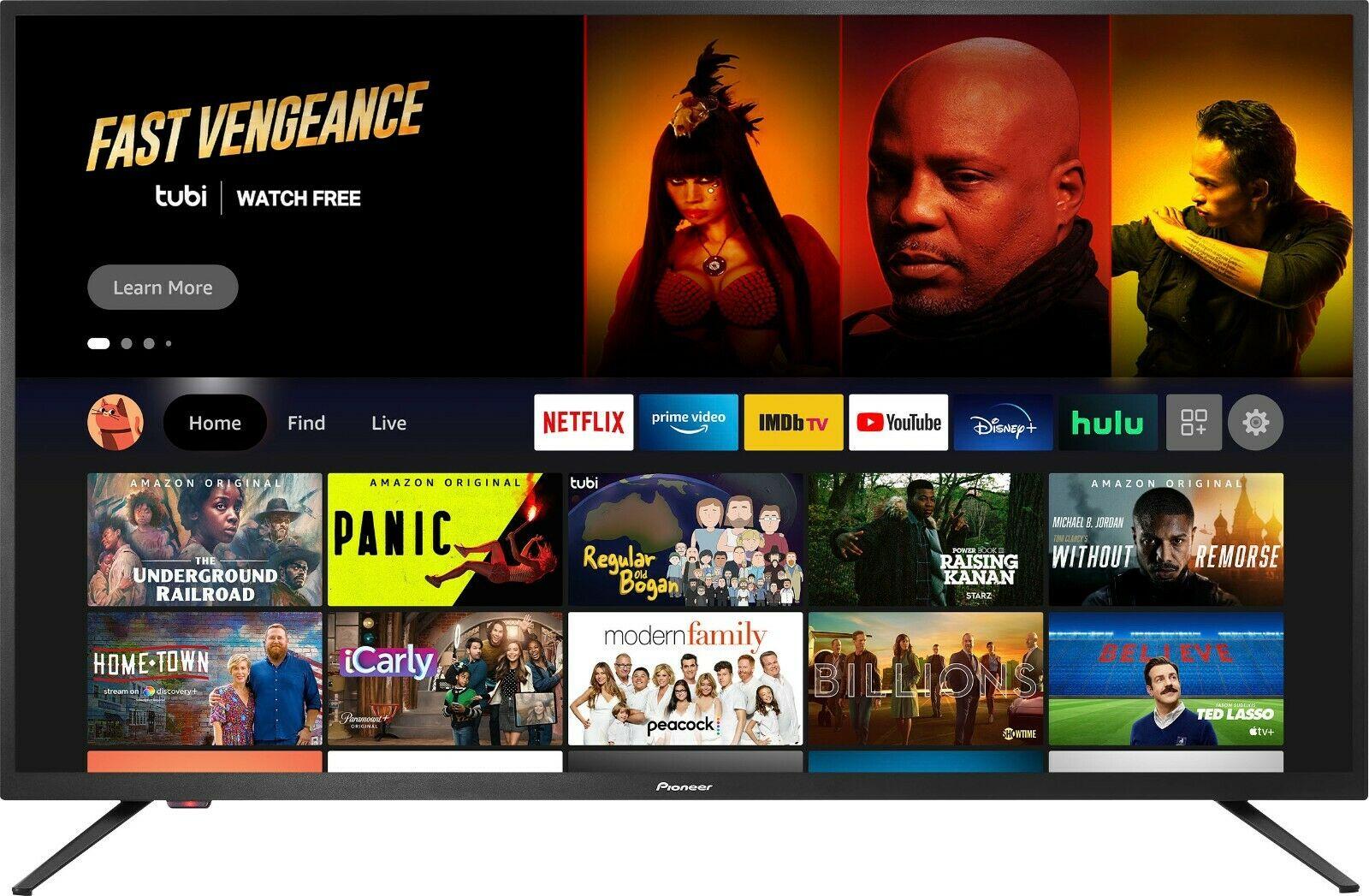 pioneer - 43"  tv class led 4k uhd smart fire pn 43951-22u  2160p!!