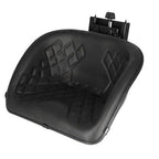 Pan Seat, Deep Bucket, Vinyl, Black, New, Universal