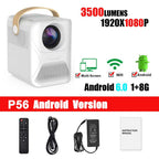 p56 1080p android projector 8000mah full hd tv video home theater fire tv pc ps4