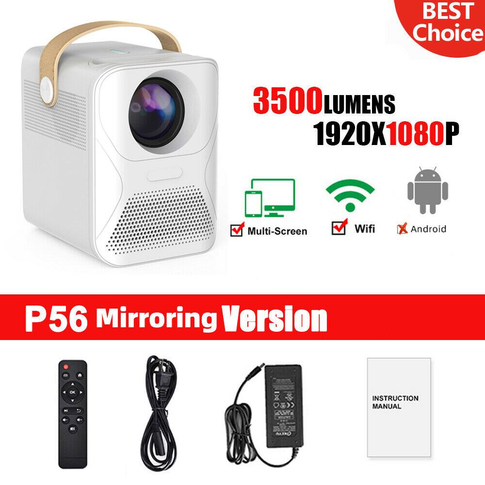 p56 1080p android projector 8000mah full hd tv video home theater fire tv pc ps4