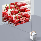 p56 1080p android projector 8000mah full hd tv video home theater fire tv pc ps4