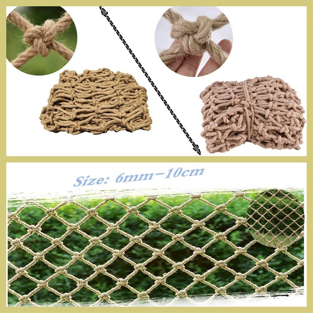 WANIAN Outdoor Mesh Rope Climbing Netting Heavy Duty Trampoline Garden Protection Photo Decoration Wall Partition Network Trailer Nets Specification 6mm 10cm Hole Safety Net for Kids (Size : 29M)