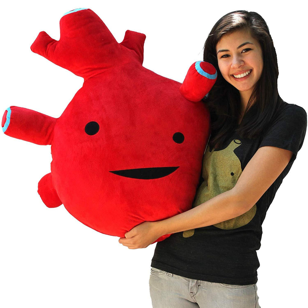 I Heart Guts Super Big Oversized Stuffed Heart - 30" Giant Hable Plushie