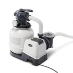 intex 2100 gph pool sand filter pump w/krystal clear saltwater system