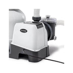intex 2100 gph pool sand filter pump w/krystal clear saltwater system
