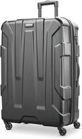 Centric Hardside Expandable Luggage with Spinner Wheels, Black, Checked-Large 28-Inch