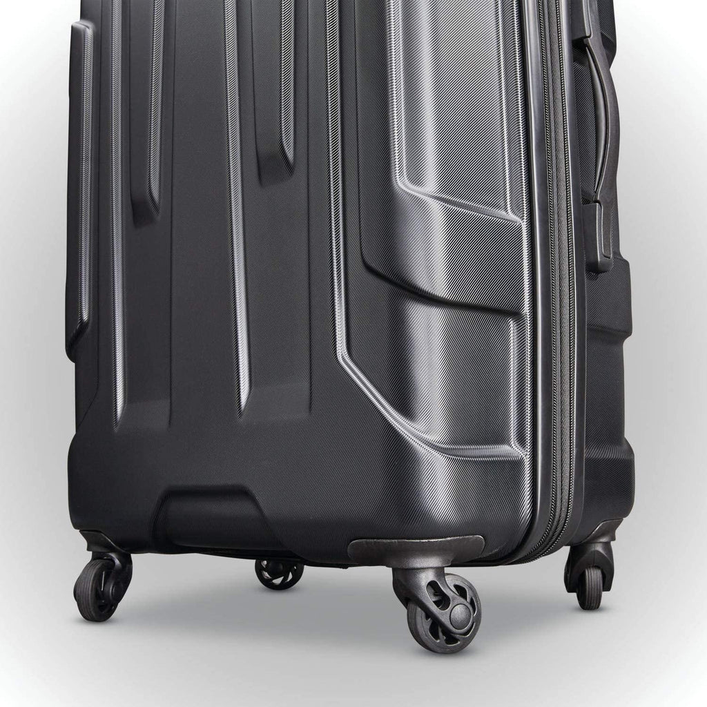 Centric Hardside Expandable Luggage with Spinner Wheels, Black, Checked-Large 28-Inch