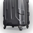 Centric Hardside Expandable Luggage with Spinner Wheels, Black, Checked-Large 28-Inch