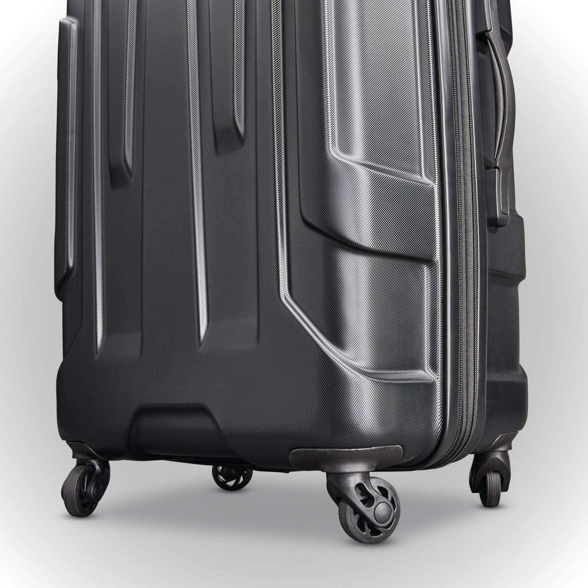 Centric Hardside Expandable Luggage with Spinner Wheels, Black, 3-Piece Set (20/24/28)