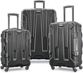 Centric Hardside Expandable Luggage with Spinner Wheels, Black, 3-Piece Set (20/24/28)