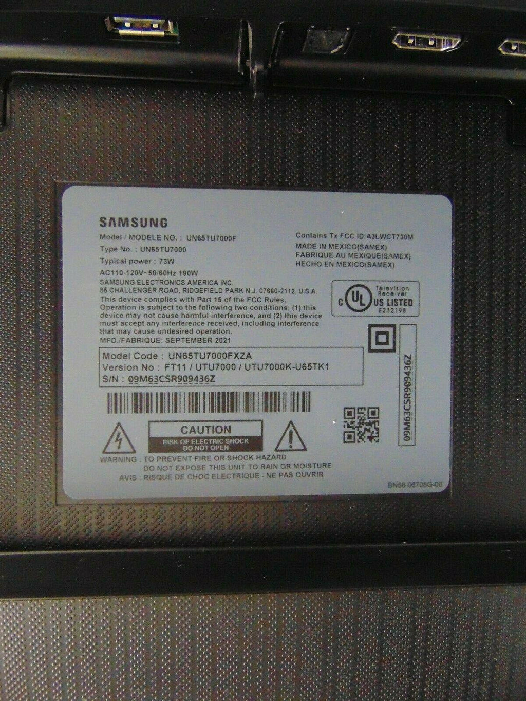 samsung - 65" class 7 series led 4k uhd smart tizen tv