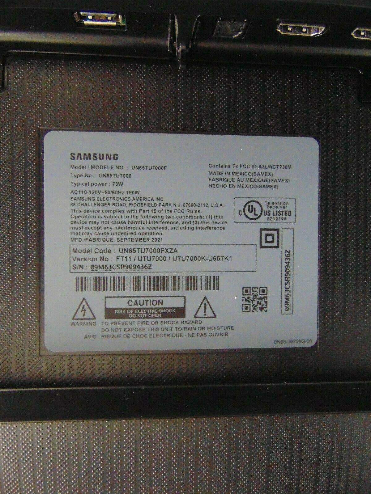 samsung - 65" class 7 series led 4k uhd smart tizen tv