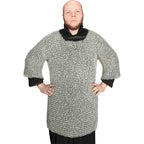 Round Riveted Chainmail Haubergeon, size: Medium | Steel by Medieval Collectibles