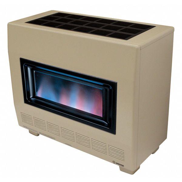 Empire RH50BLP 50000 BTU Gas Fired Room Heater, Hydraulic Thermostat, Visual Flame with Blower