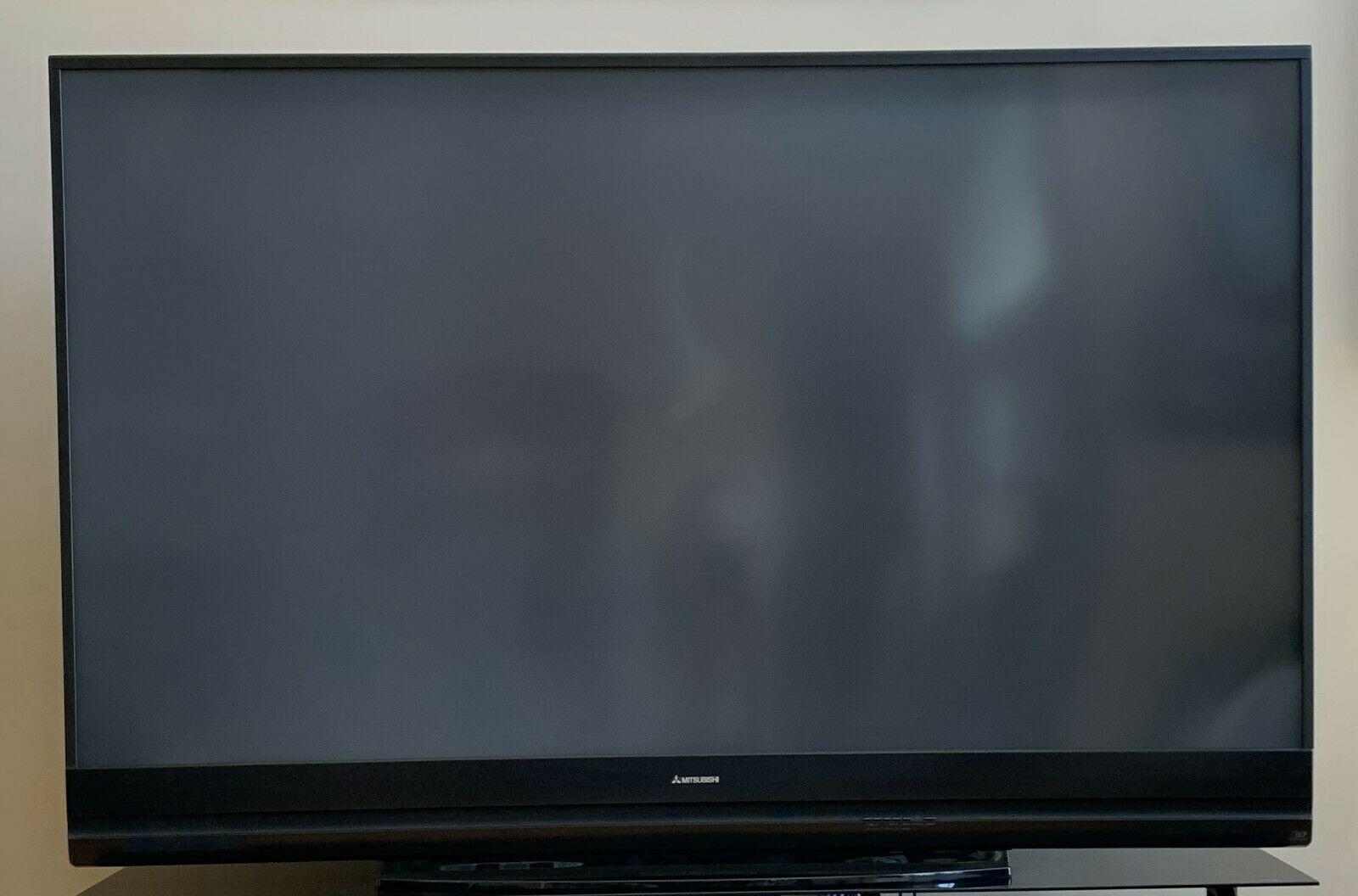mitsubishi wd-82740 82" 3d-ready 1080p hd rear-projection television w remote