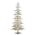 9 ft. Deluxe Pre-Lit Flocked Pine Artificial Christmas Tree with 650 Warm White Lights